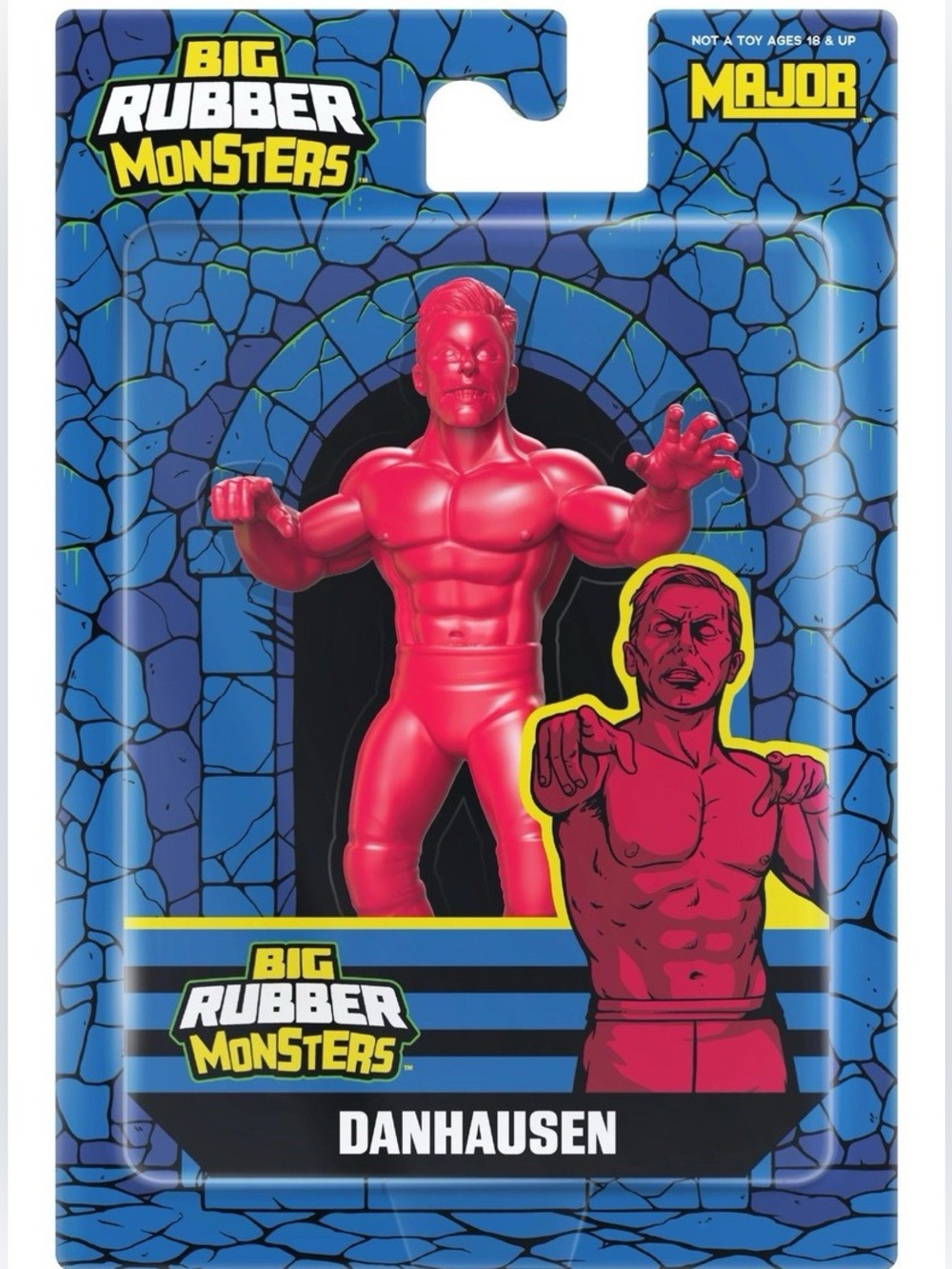 Big Rubber Monsters Danhausen Red Figure - MAJOR (1 of 300)